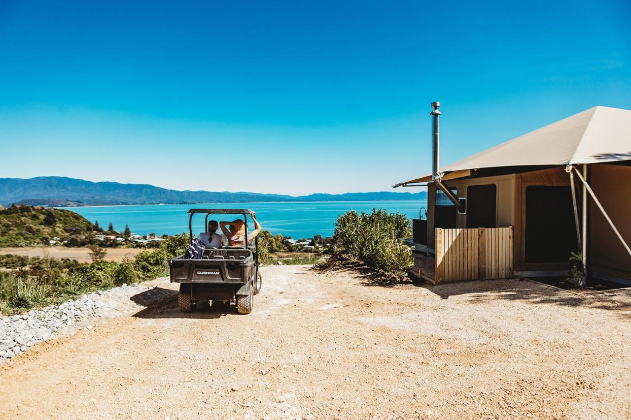 Отель Drift Off Grid Luxury Eco Glamping Tarakohe Экстерьер фото