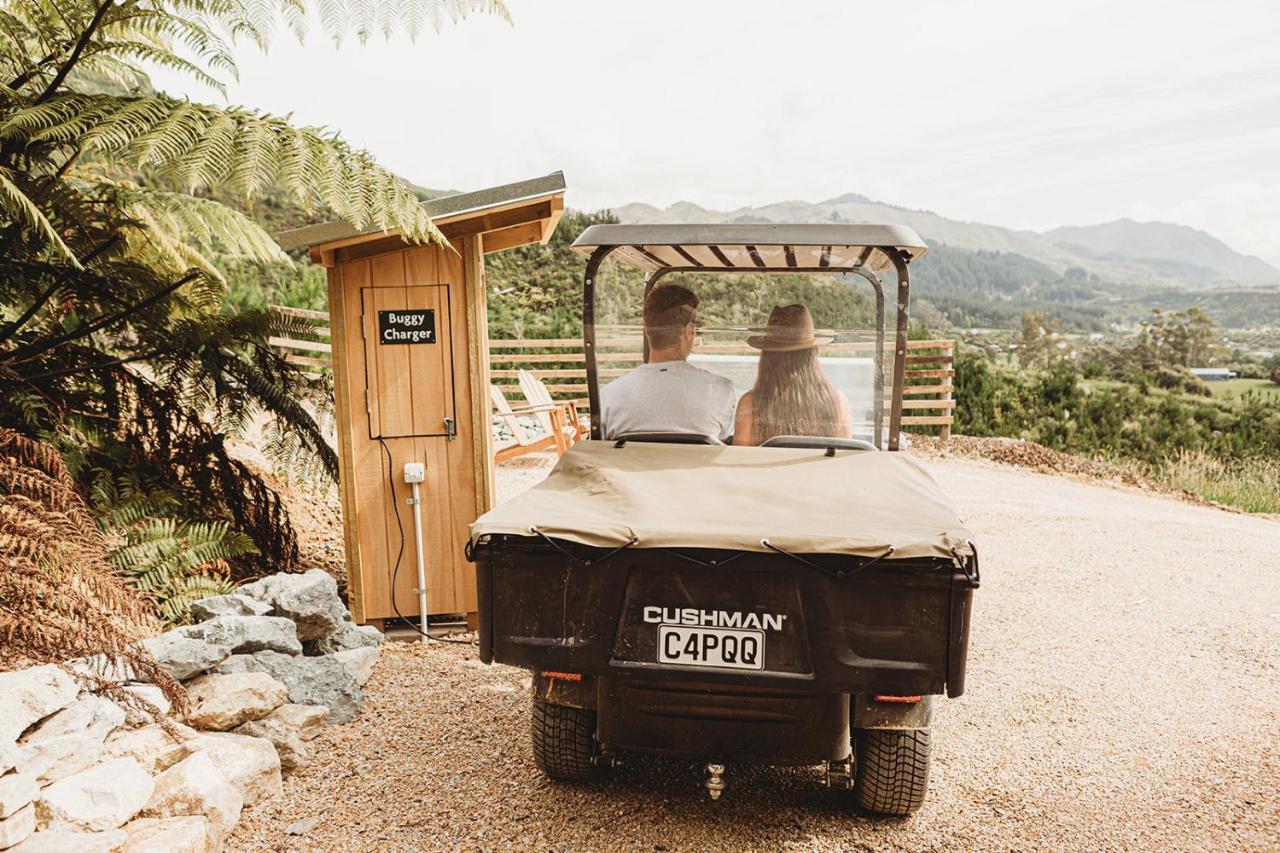 Отель Drift Off Grid Luxury Eco Glamping Tarakohe Экстерьер фото